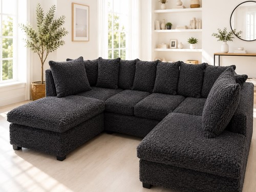 Seater shape charcoal - u,
