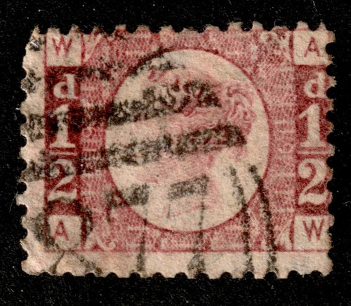 1858 1870 used d half - gb, 1858-1870