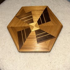Wooden Hexagon Trinket Box