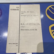 Es Clydebank V Stenhousemuir League Cup 1964/65 ( Clubs First Game )