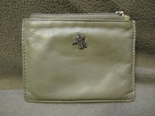 Genuine Visconti Leather credit card holder with money compartment