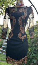 Karen Millen Black Mesh Dress