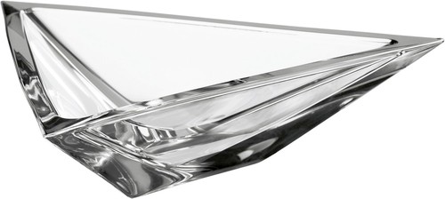 Orrefors triangle crystal bowl - orrefors,