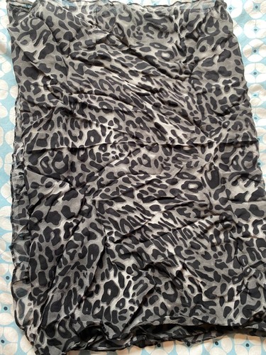 Cheetah print thin shawl - print,