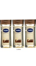 3 X Vaseline Intensive Care Cocoa Radiant Body Gel Oil 200ml FREE UK DELIVERY