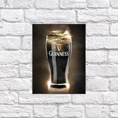 Guinness retro tin metal - guinness,,