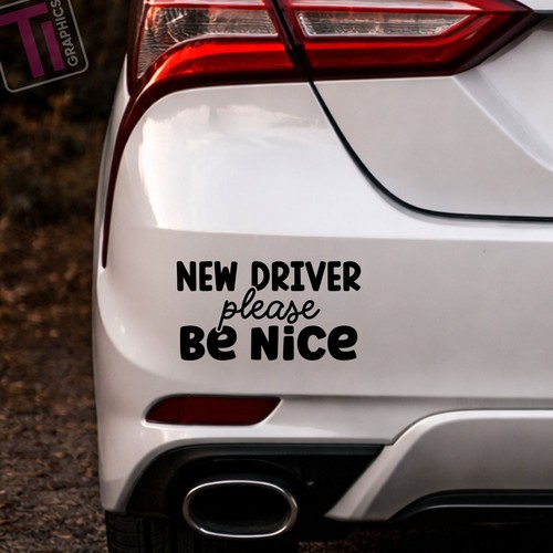 New driver nice funny car - driver,