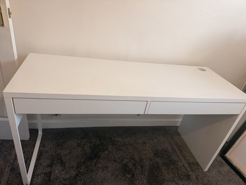 Ikea micke desk white 142x50 - desk,, white,