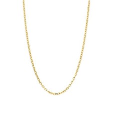 9ct Yellow Gold File Trace Chain - 22" - 8.7g