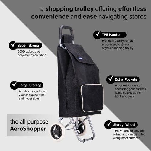 Lightweight aluminium shopping - aluminium,