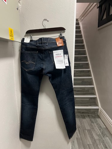 Replay anbass mid blue - replay, jeans