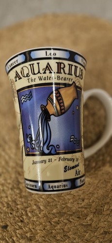 Zodiac mug aquarius - mug, ceramic
