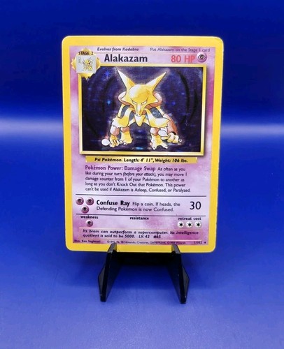 Alakazam 102 base - alakazam, holo