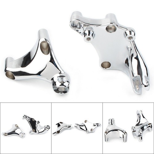 Chrome rear footrest - chrome, mount