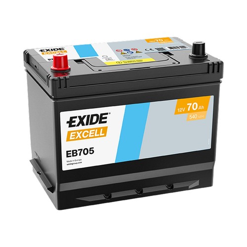Car battery eb705 exide excell - car,
