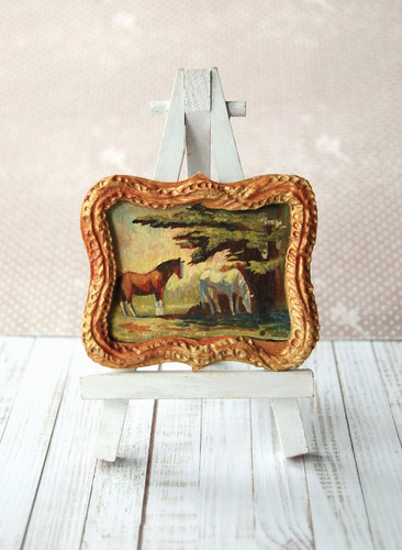 Horses ooak original miniature - horses,