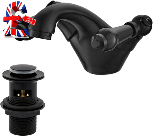 Matte black victoria - black, bathroom