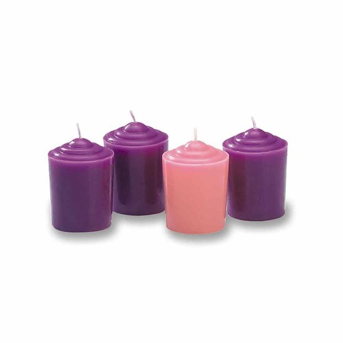 Advent votive candle set - advent,