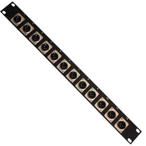 Port xlr patch - 1u, 19