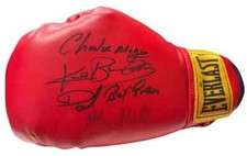 Boxing Legends Magri, Buchanan, Green & Minter Signed Everlast Boxing Glove +COA