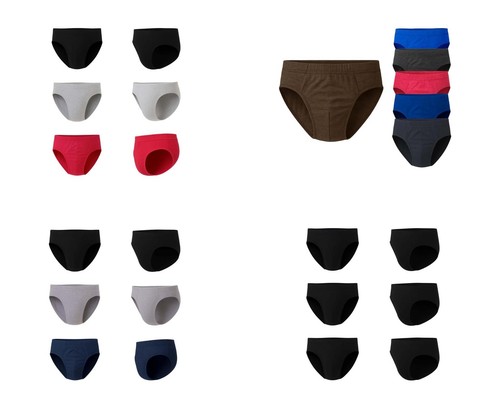 6pk men briefs - ribbed, cotton