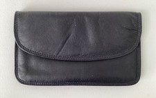 Vintage New Tula Leather Purse Wallet in Black
