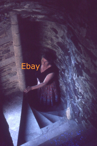 35mm slide woman climbing - -,