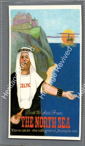 Vintage north sea oil rig - sea,