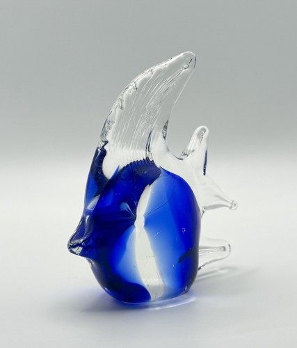 Vintage hand blown blue - hand,