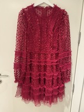 Needle & Thread Red Dress Size