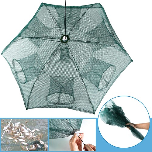 Portable folded fishing trap - folded,