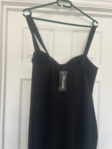 Black fishtail evening dress - fishtail,