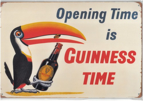 Metal wall sign guinness time - sign,