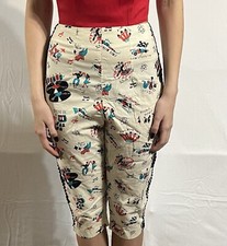 Bernie Dexter High Waisted Cigarette / Capri Pants 50s Vintage Style Medium