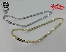 ORIGINAL Vintage Lowrider All SQUARE Twisted Bicycle Seat TRIM in Chrome or Gold