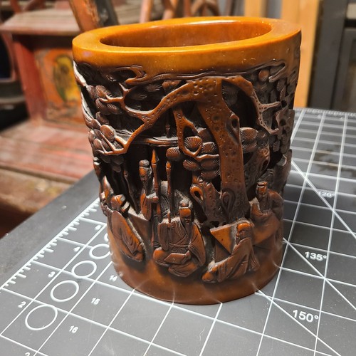 Vintage chinese carved bamboo - vintage,