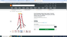 Excel Electricians Fibreglass Podium Step Ladder 6 Tread 2.61m EN131-7