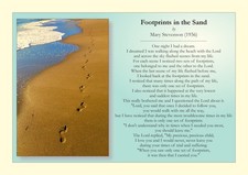 A4 Art Print: Footprints in