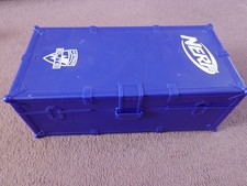 Nerf N-strike Elite Ammunation Ammo Box Crate Storage Blue + Cartridge + Bullets