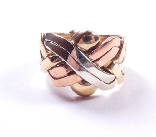 Gold ring carat yellow rose - 9,