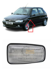 NEW FOR PEUGEOT 106 1991- 1996 FRONT WING FENDER SIDE INDICATOR LEFT WHITE