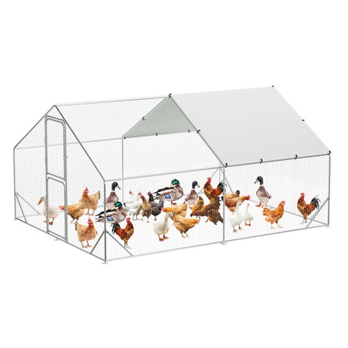 Walk metal chicken coop - walk-in,