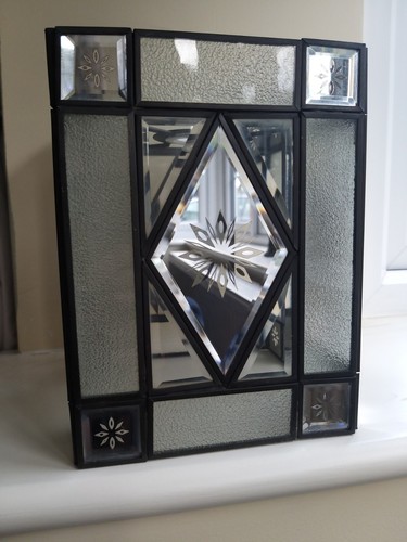 Leaded light mirrored glass - leaded,