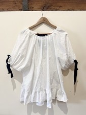 Zara Puff Sleeve White