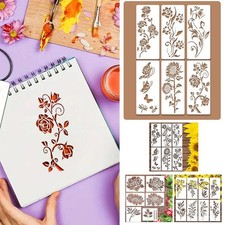 Large Flower Stencils Reusable