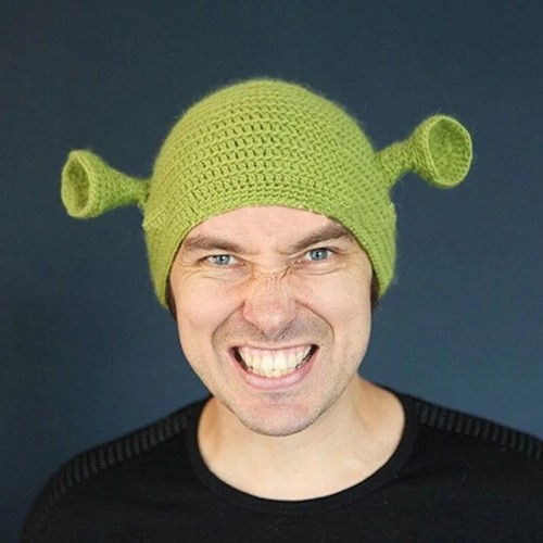 Funny shrek balaclava knitted - shrek,