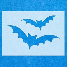 Bat Silhouette Stencil 02 Stencil, Mylar Airbrush Painting Wall Art Crafts