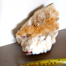 Citrine Quartz Crystal Cluster Druze Points 15cm 1500g / 1.5kg Brazil