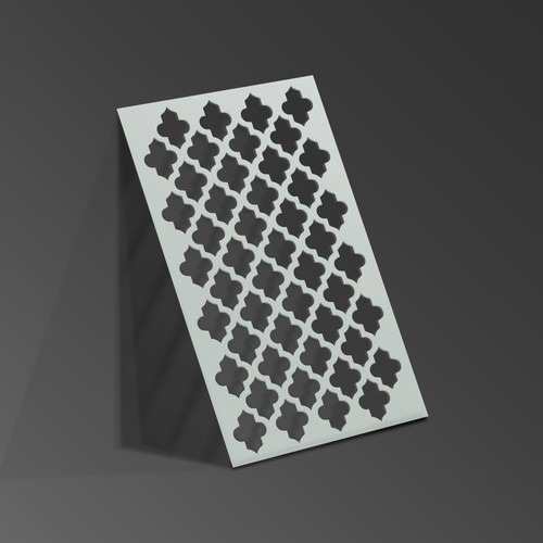 Moroccan stencil mylar sheet - stencil,