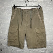 Mantaray Men's Khaki Green Cargo Shorts Utility Summer Holiday Zip Fly W34